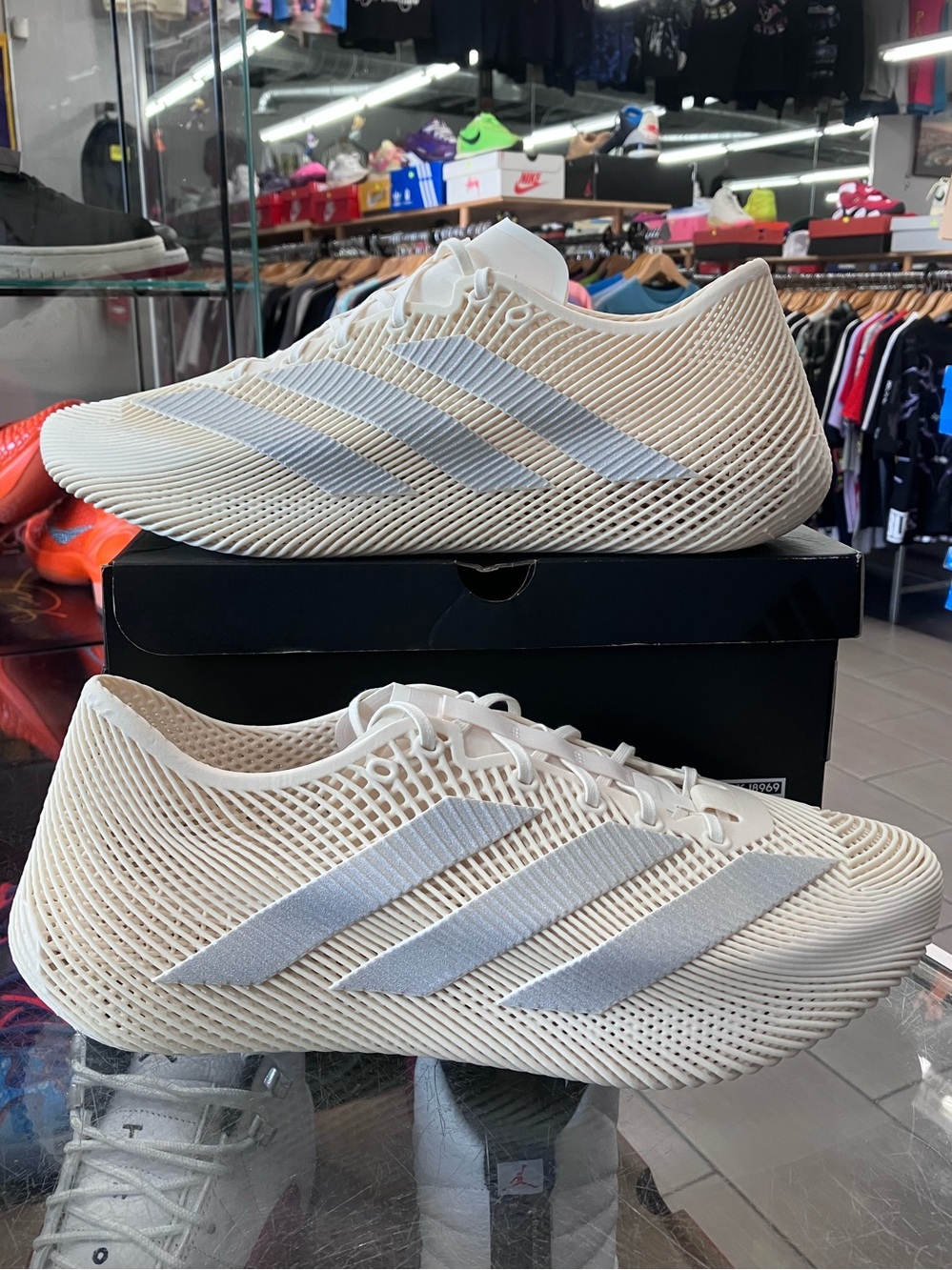 Adidas Climacool 4D Laced Off White Silver Metallic Size 12.5